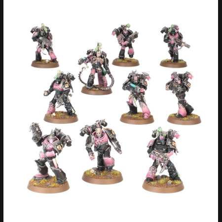 10 Infractors (1 box)  10 Tormentors (1 box)  12 Noise Marines (2 boxes)  1 Lucius  1 Lord Kakophonist  2 Lord Exultant