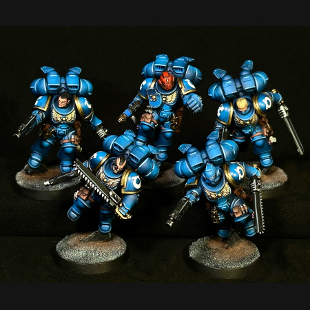 Ultramarines Assault Intercessors with Jump Packs