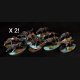 Dire Wolves x 2 + Fell Bats x 4  + Black Knights x 2  + Sanguine Swarms x 2 (4 minis)