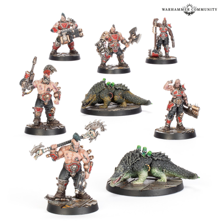 Forge Bosses and Sumpkrocs set + The Escher Matriarchs & Phyrr Cats