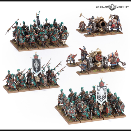 Grand Cathay Battalion + Shugengan Lord on Great Spirit Longma + Gate Masters of the Celestial Cities + Sky Lantern + Cathayan Sentinel
