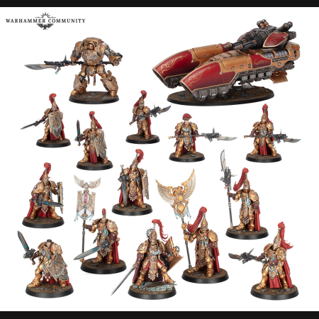Legio Custodes Battle Group 2 part  + Coronus Grav-carrier + FIRST PART ARMAGEDDON!