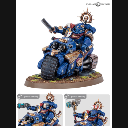  White Scars Captain on Bike +  Outrider Squad + Vanguard Veteran Squad with Jump Packs + Kaius Konorius  +  Eradicators with Heavy Bolters